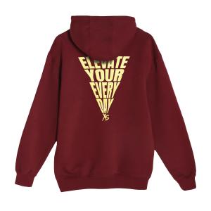 XS Elevate Your Every Day Funnel Hoody - Burgundy