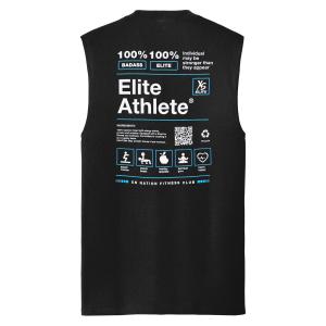 XS Elite Athlete Sleeveless Tee - Black