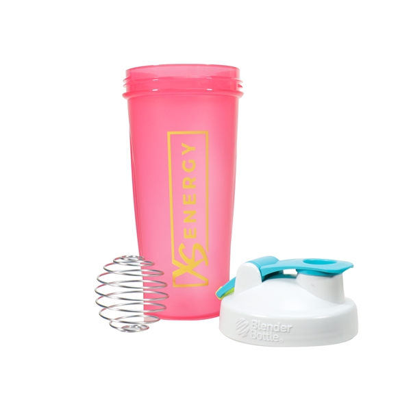 XS® Energy Blender Bottle Shaker - Pink/White/Teal - XSGear