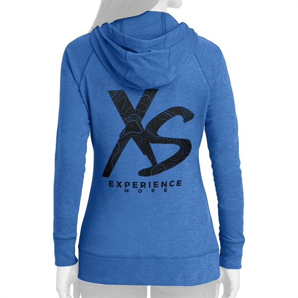 Ladies XS® Nation Topo Full Zip Hoody Blue XSGear