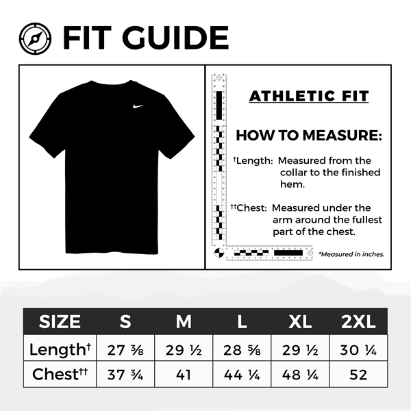 Nike t shirt sizing best sale